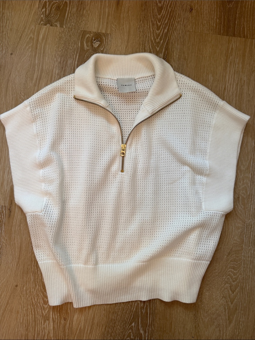 Varley Fulton Crop Knit Top Size XS